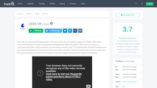 
                            4. CEEK VR (CEEK) ICO information and rating | TrackICO