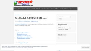 
                            7. Cek Mudah E-PUPNS BKN 2017 | Software Gratis News