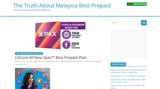 
                            1. Celcom All-New Xpax™ Best Prepaid Plan - The Truth About ...