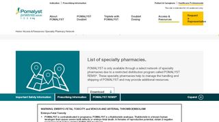 
                            4. Celgene Pharmacy Network for POMALYST (pomalidomide) | HCP
