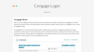 
                            7. Cengage Brain - Cengage Login