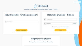 
                            3. CengageBrain - Login or Register