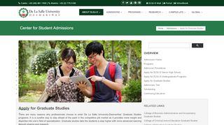 
                            5. Center for Student Admissions - dlsud.edu.ph