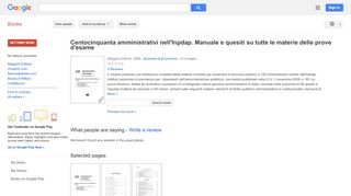 
                            9. Centocinquanta amministrativi nell'Inpdap. Manuale e quesiti su ...