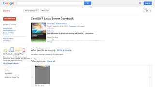 
                            6. CentOS 7 Linux Server Cookbook - Google Books Result