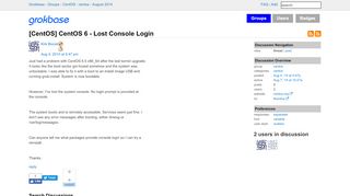 
                            5. [CentOS] CentOS 6 - Lost Console Login - Grokbase