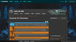 
                            6. Central AI Chamber | Half-Life Wiki | FANDOM powered by Wikia