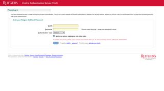 
                            4. Central Authentication Service - Rutgers Central ...
