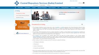 
                            5. Central Depository Services (India) Limited