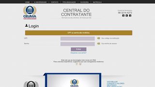 
                            1. Central do Contratante - extranet.ceuma.br