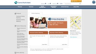 
                            9. Central Pacific Bank - Online Banking