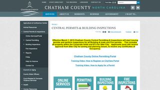 
                            1. Central Permits & Building Inspections | Chatham County, NC