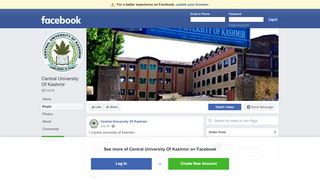 
                            6. Central University Of Kashmir - Posts | Facebook