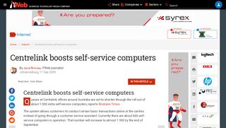 
                            4. Centrelink boosts self-service computers | ITWeb