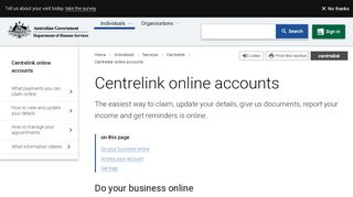 
                            2. Centrelink online accounts - Australian …