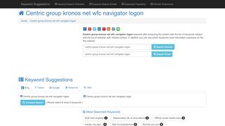 
                            5. Centric group kronos net wfc navigator logon