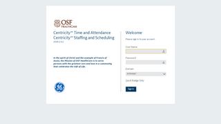 
                            7. Centricity™ Time and Attendance Centricity ... - OSF HealthCare