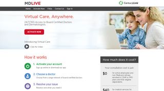 
                            9. CenturyLink Benefits Employee Health Benefits MDLIVE Healthcare