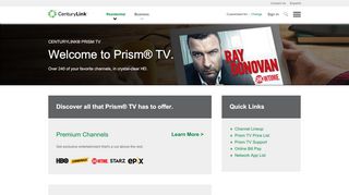 
                            1. CenturyLink Prism | Get Premium Channels, Access Movies On ...