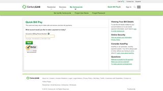 
                            6. CenturyLink - Quick Online Bill Payment