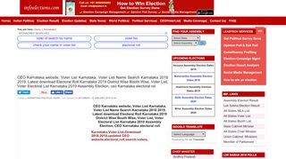 
                            9. CEO Karnataka website, Voter List Karnataka, Voter List …