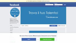 
                            3. Cerco Lavoro, Offerte di Lavoro, CercoLavoro.com | Facebook