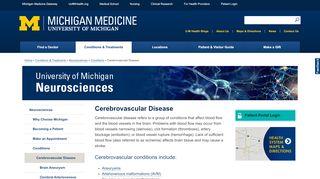 
                            9. Cerebrovascular Disease | Michigan Medicine