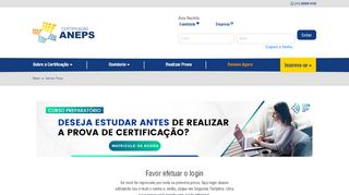 
                            3. Certificação ANEPS - Acessar Prova