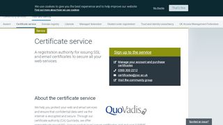 
                            7. Certificate service | Jisc