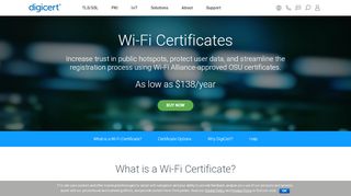 
                            5. Certificates for Secure WiFi | DigiCert.com