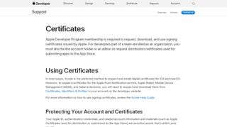 
                            1. Certificates - Support - Apple Developer