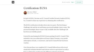 
                            6. Certification: ECSA - Mike Bond - Medium