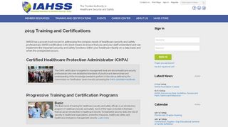 
                            5. Certifications - International Association for Healthcare Security and ...