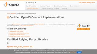 
                            9. Certified OpenID Connect Implementations | OpenID