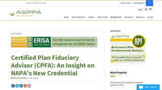 
                            6. Certified Plan Fiduciary Advisor (CPFA): An Insight on NAPA's New ...