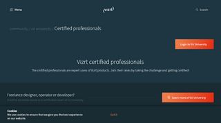 
                            3. Certified professionals // Vizrt