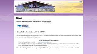 
                            6. Cesar Chavez Elementary: News