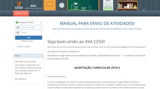 
                            5. CESV - Ambiente Virtual de Aprendizagem (AVA)