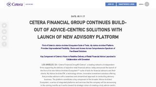 
                            5. Cetera Financial Group Continues Build-Out of Advice-Centric ...