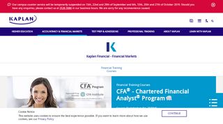 
                            8. CFA® - Chartered Financial Analyst Program | Kaplan …