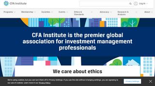 
                            3. CFA Institute