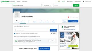 
                            7. CFB Bancshares Reviews | Glassdoor.co.in