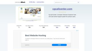 
                            7. Cgcallcenter.com website. Welcome to Crompton …