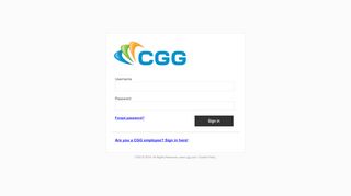 
                            2. CGG Account › Sign in