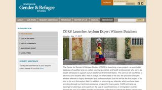 
                            7. CGRS Launches Asylum Expert Witness Database | Center for Gender ...