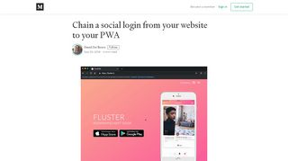 
                            2. Chain a social login from your website to your PWA - David ...