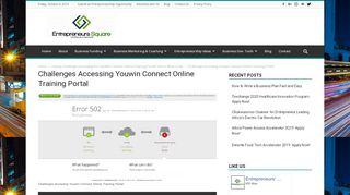 
                            6. Challenges Accessing Youwin Connect Online Training Portal