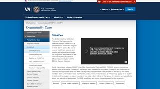 
                            3. CHAMPVA - Community Care - va.gov