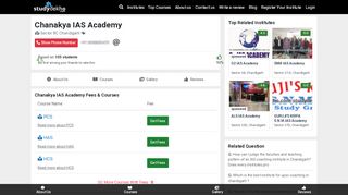 
                            9. Chanakya IAS Academy, Sector 8C, Chandigarh | Fees ...