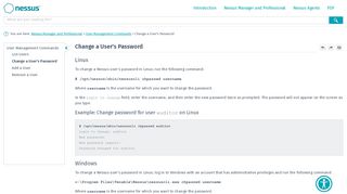 
                            6. Change a User's Password (Nessus Command Line)